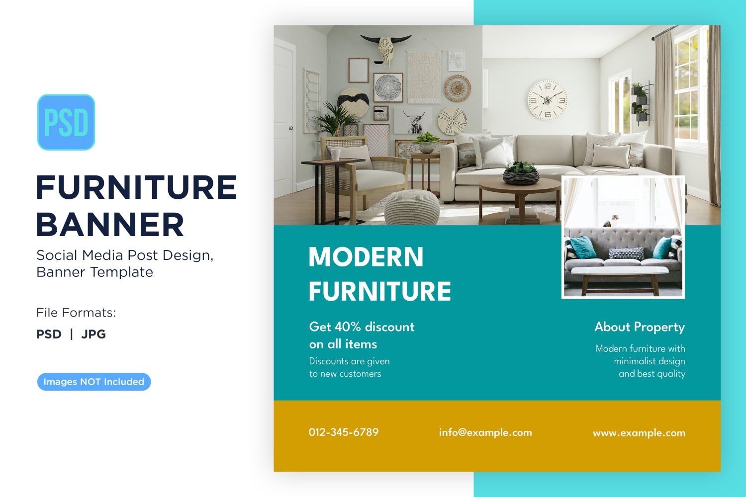 Modern Furniture Banner Design Template 30