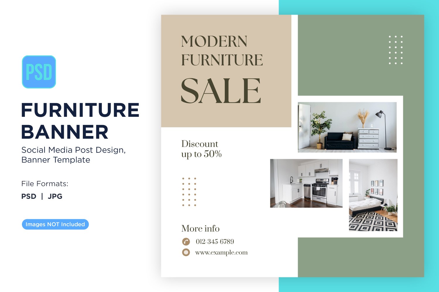 Modern Furniture Sale Banner Design Template 31