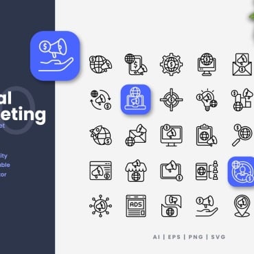 Digital Marketing Icon Sets 376189