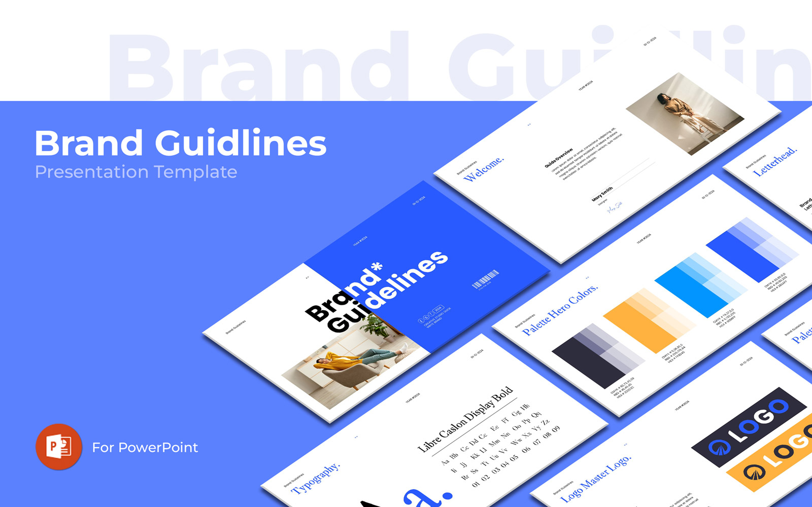 Brand Guidelines Template PowerPoint Layout