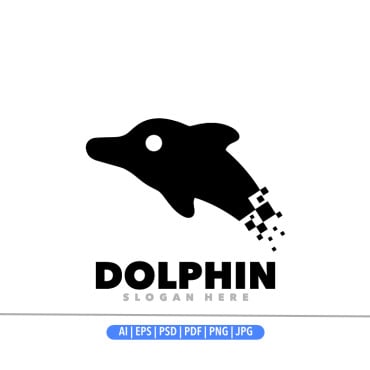 Graphic Dolphin Logo Templates 376288