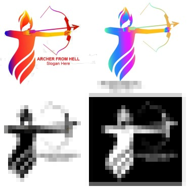 Archery Arrow Logo Templates 376294