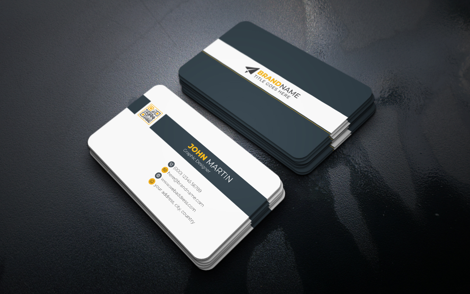 Business Card, Modern Business Card, Simple Business Card