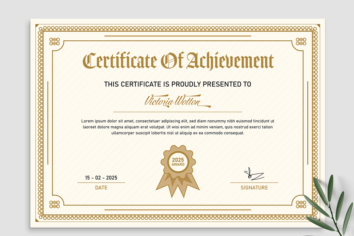 Multipurpose Certificate - Template