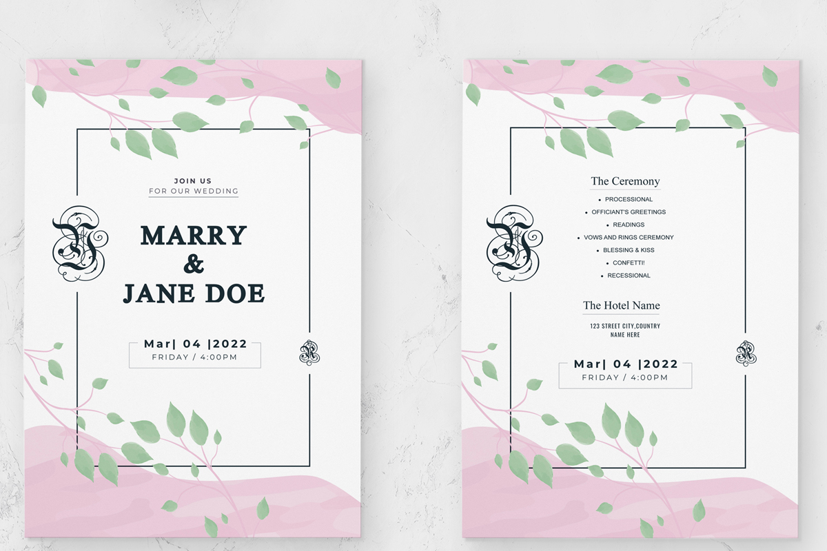 Invitation Card Design Layout