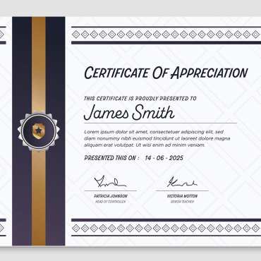Modernrecognition Certificatedesign Corporate Identity 376339