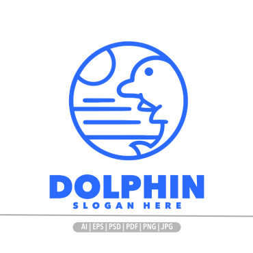 Animal Dolphin Logo Templates 376351