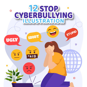 Cyberbullying Cyberbullying Illustrations Templates 376369