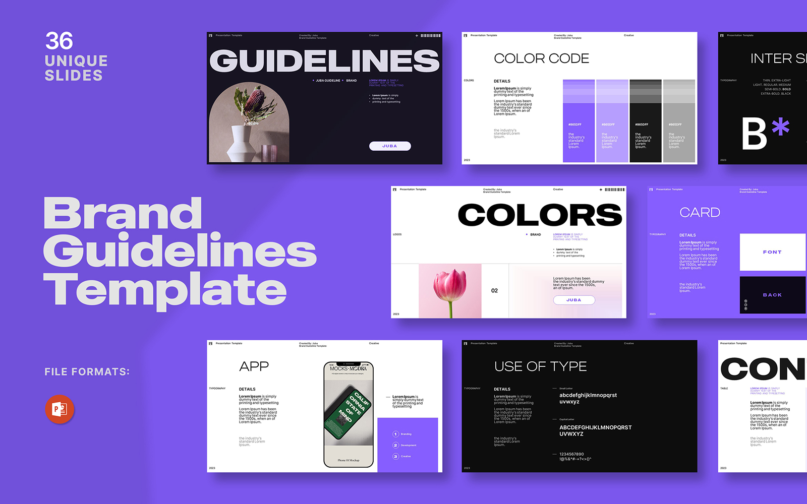 Brand Guidelines Didgital Powerpoint Template