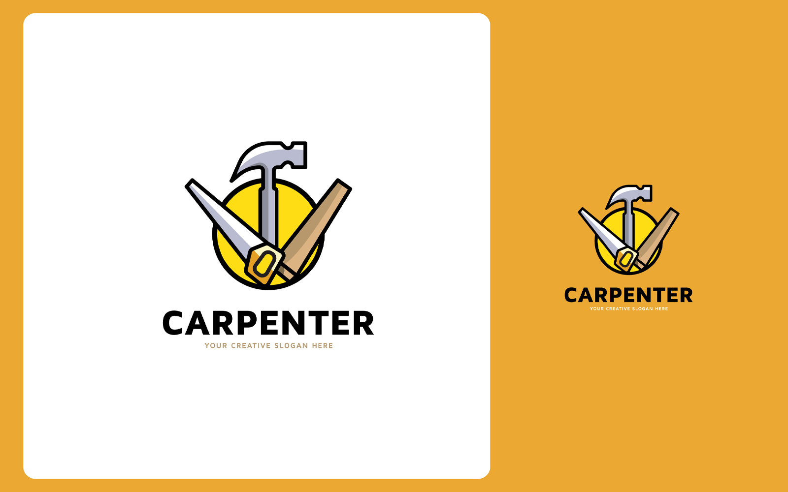 Carpenter Logo Design Template
