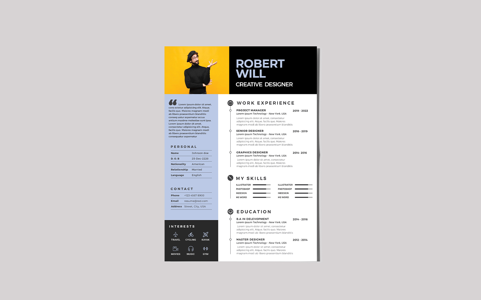 You Agree with Resume | CV Template