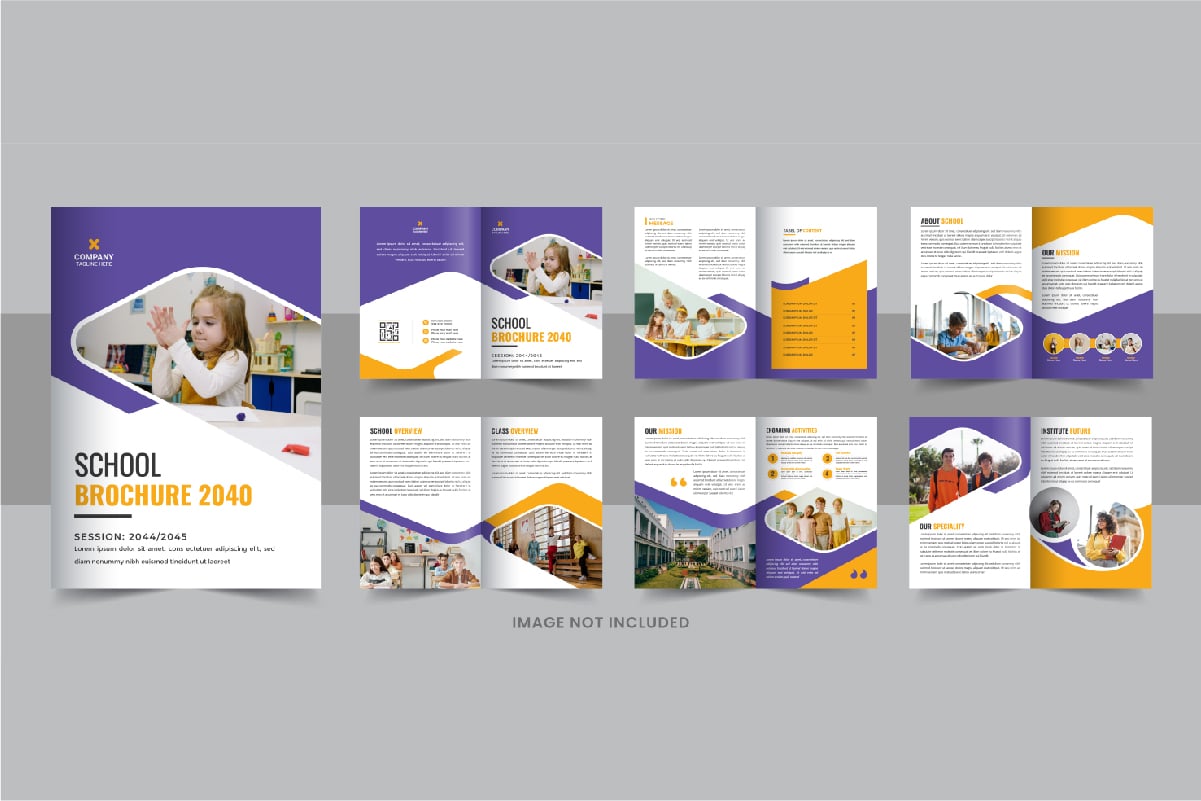 School admission brochure or education brochure prospectus design layout