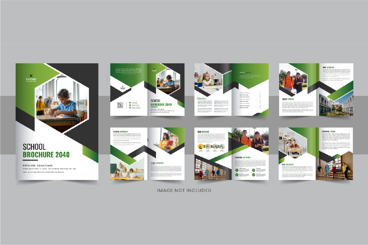 School admission brochure or education brochure prospectus design template layout