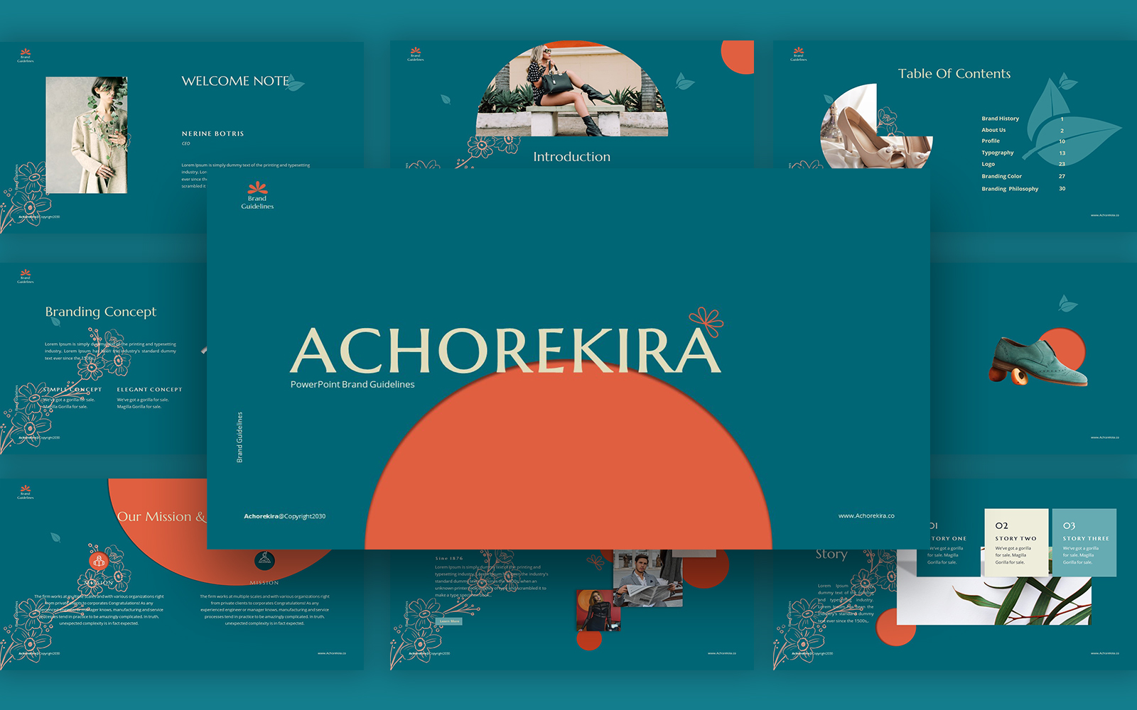 Branding Guildline Achorekira Keynote Template