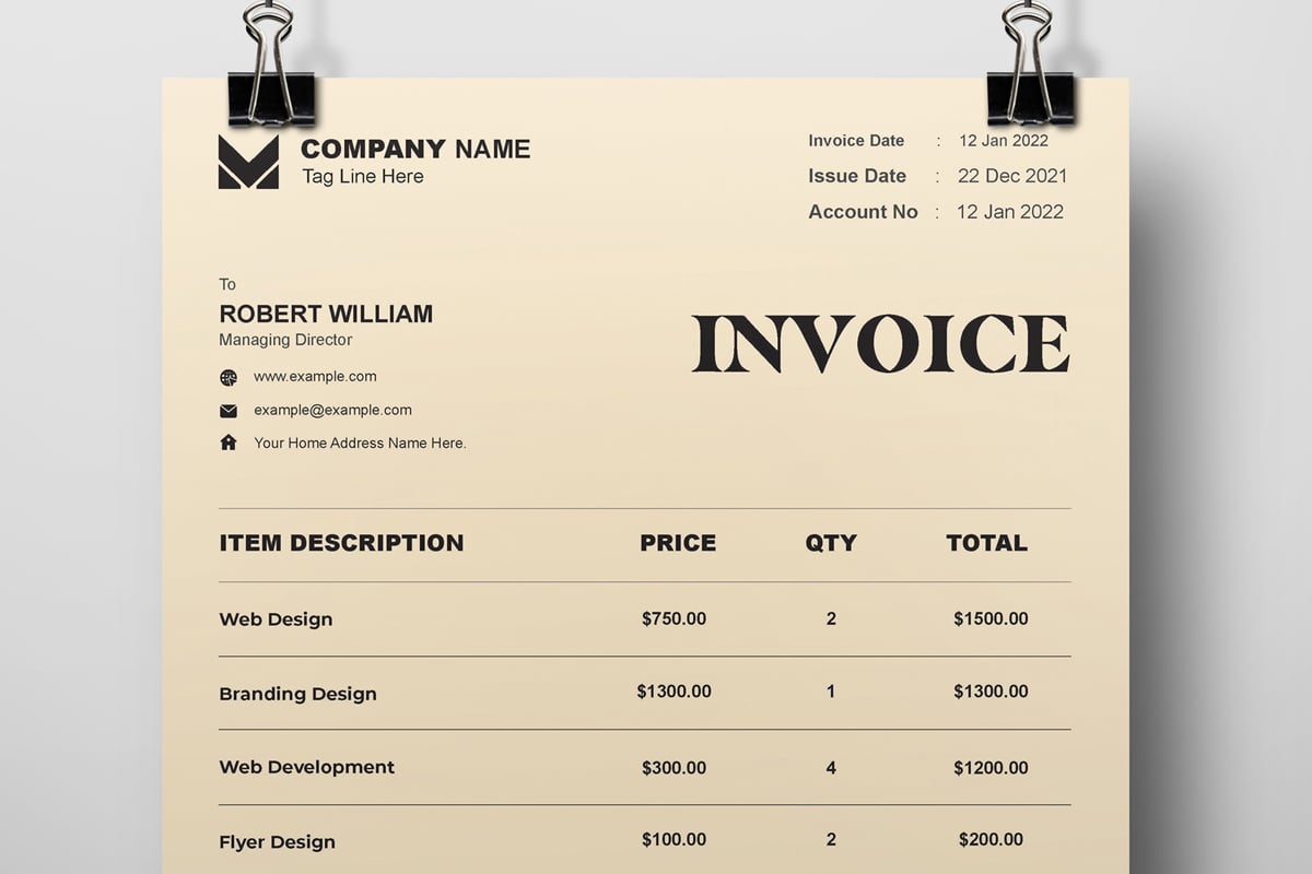 Professional Invoice Templates