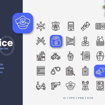 Collection Police Icon Sets 376605