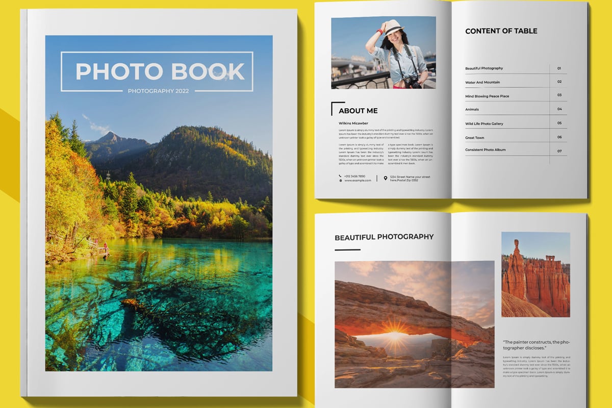 Photo Book Design Template