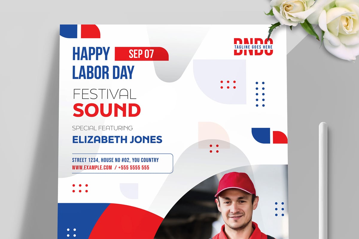 Happy Labor Day Template Layout