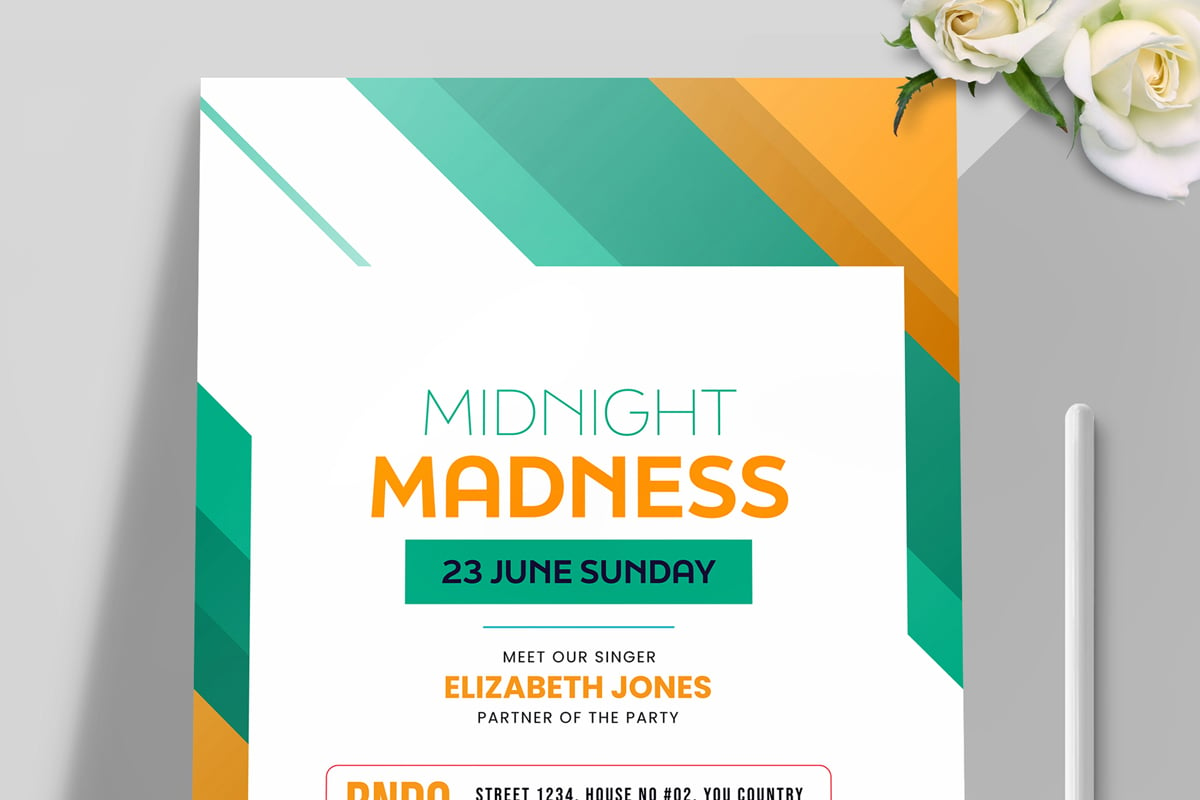 Midnight  Flyer Template Layout