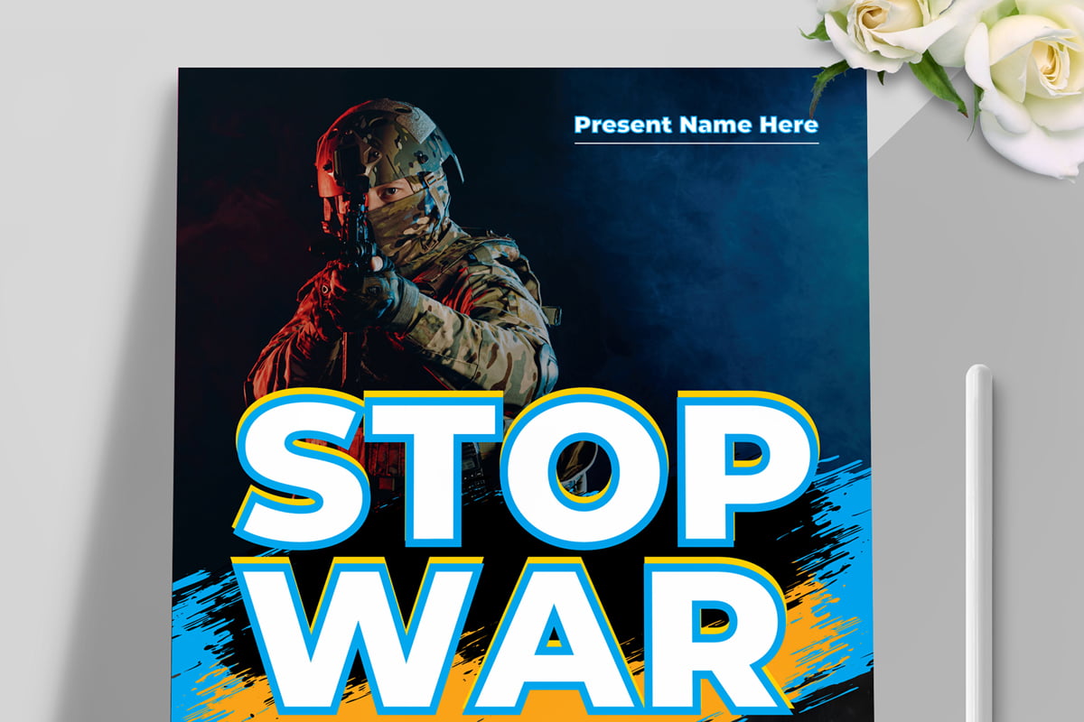 Stop The War Flyer Template