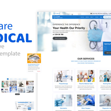 Center Clinic Responsive Website Templates 376698