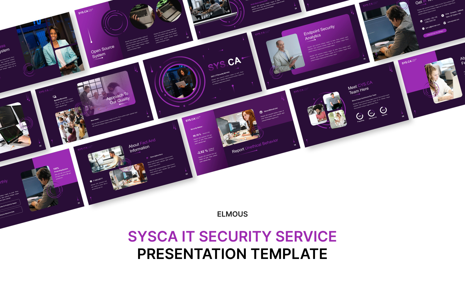 Sysca IT Security Service Powerpoint Presentation Template