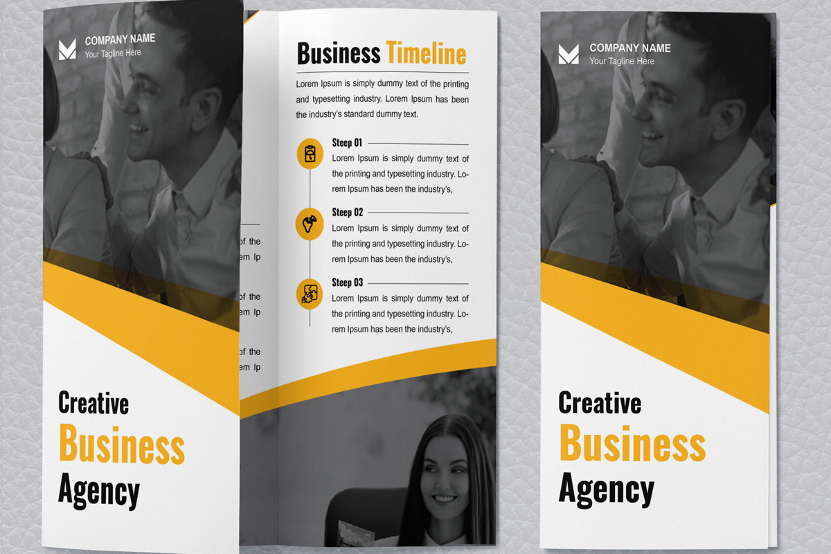Corporate Trifold Brochure Templates Layout