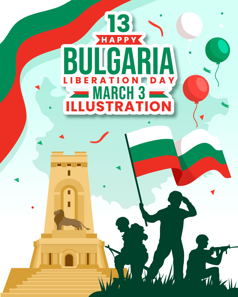 13 Bulgaria Liberation Day Illustration