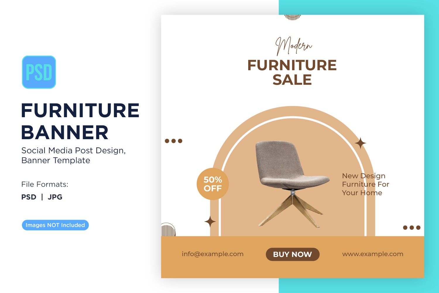 Modern Furniture Sale Banner Design Template