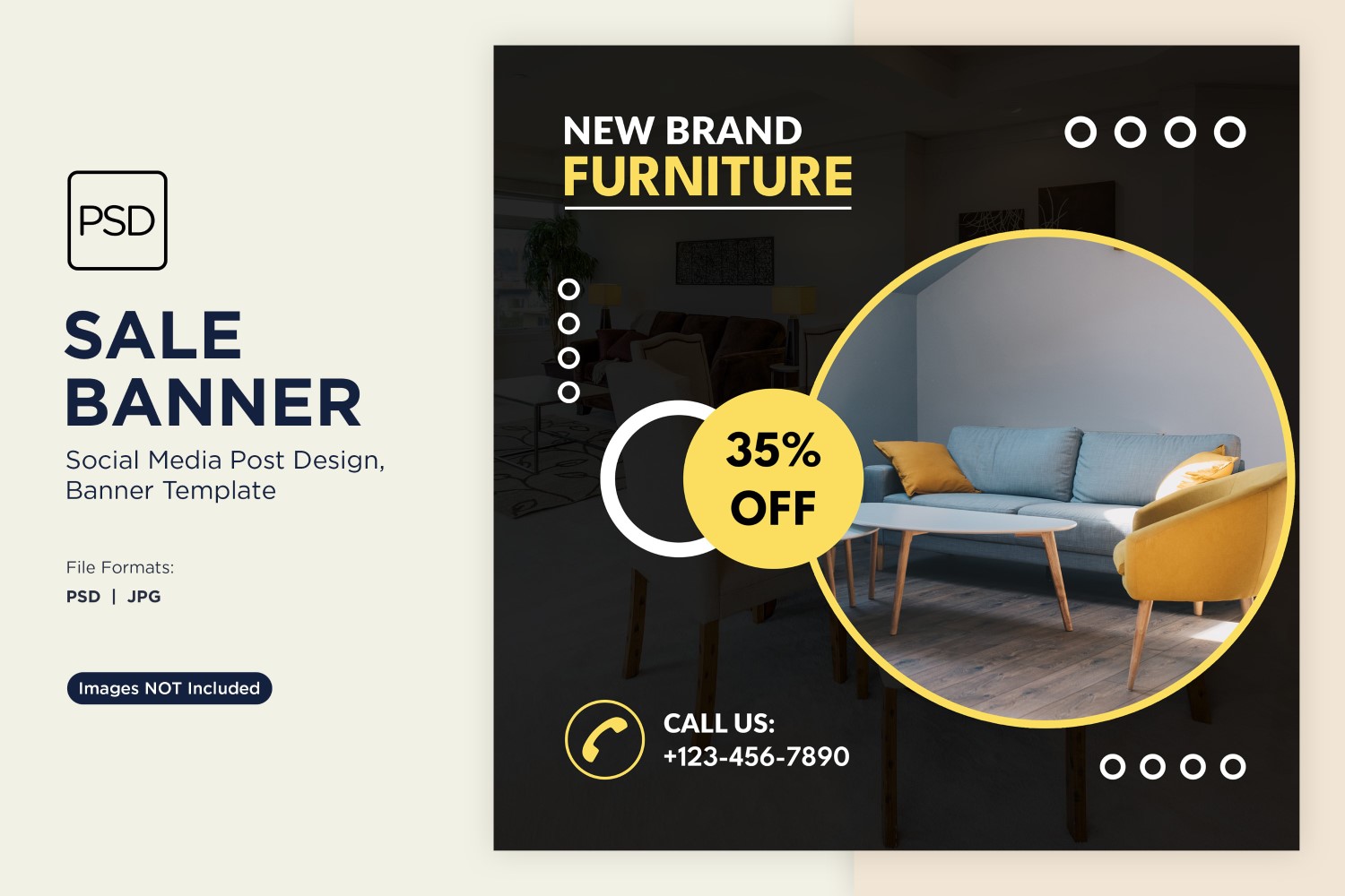 Special Sale on New Brand Furniture Banner Design Template