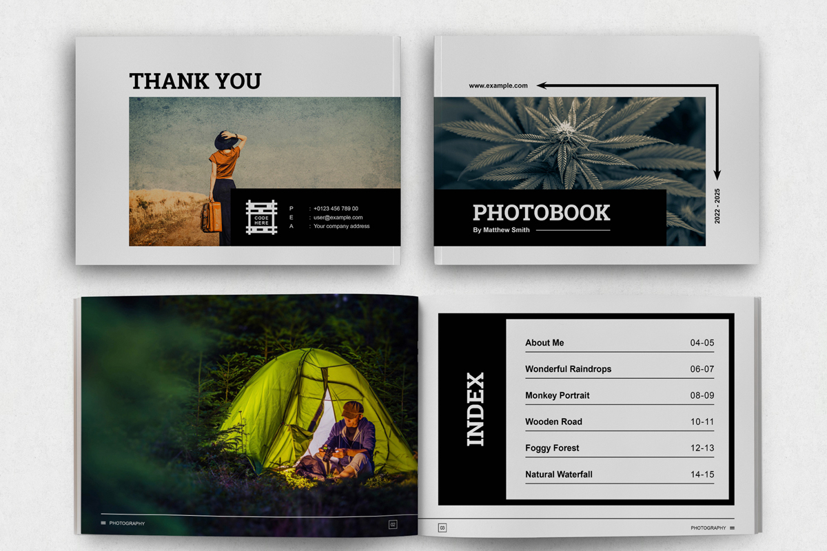 InDesign Landscape Photo Book Template