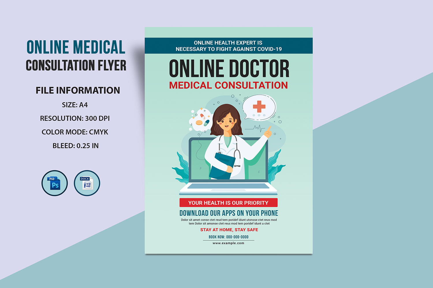 Online Medical Consultation Flyer