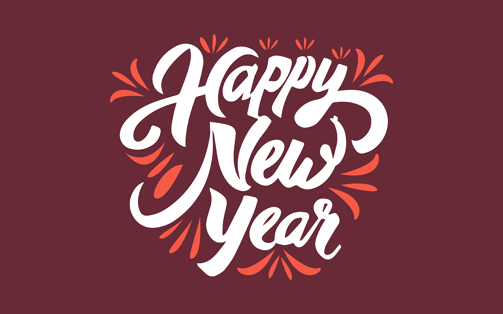 Happy New Year Vector Design with isolated design