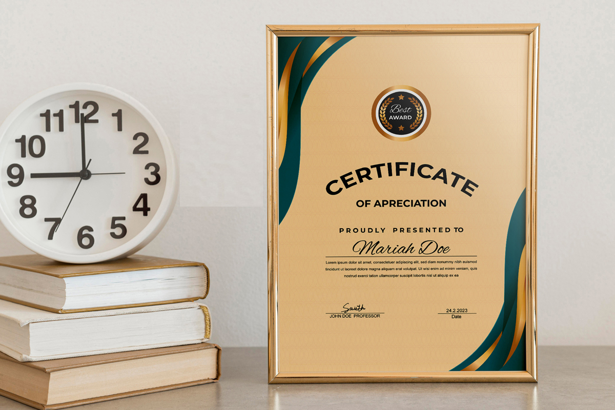 Certificates of Appreciation Template