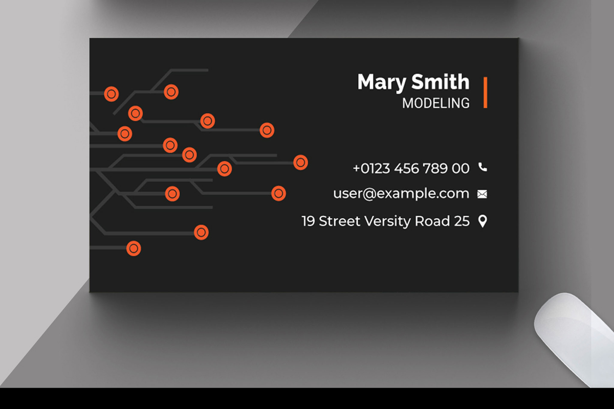 Technology Business card Layout