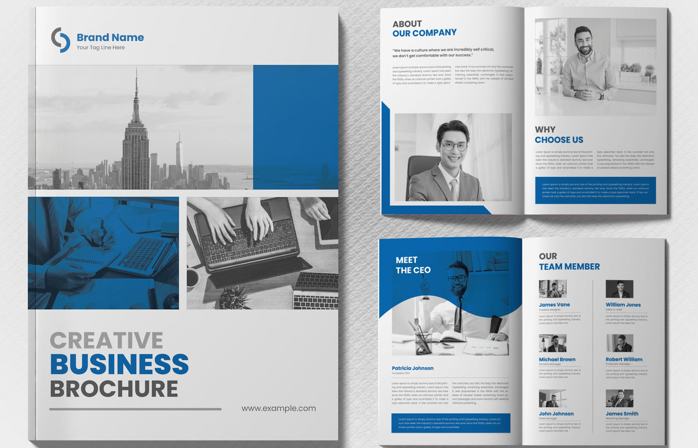 Corporate Bifold Brochure Templates Layout