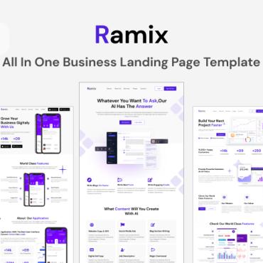 Bootstrap Business Landing Page Templates 376943