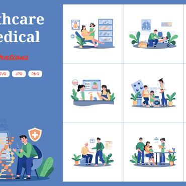 Chemistry Clinic Illustrations Templates 376985