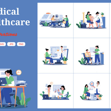 Chemistry Clinic Illustrations Templates 377012