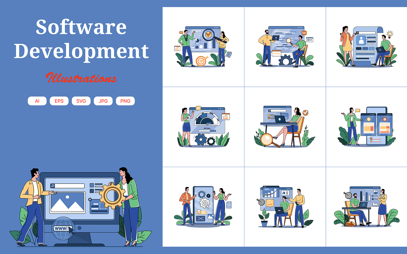 M687_Software Development Illustration Pack