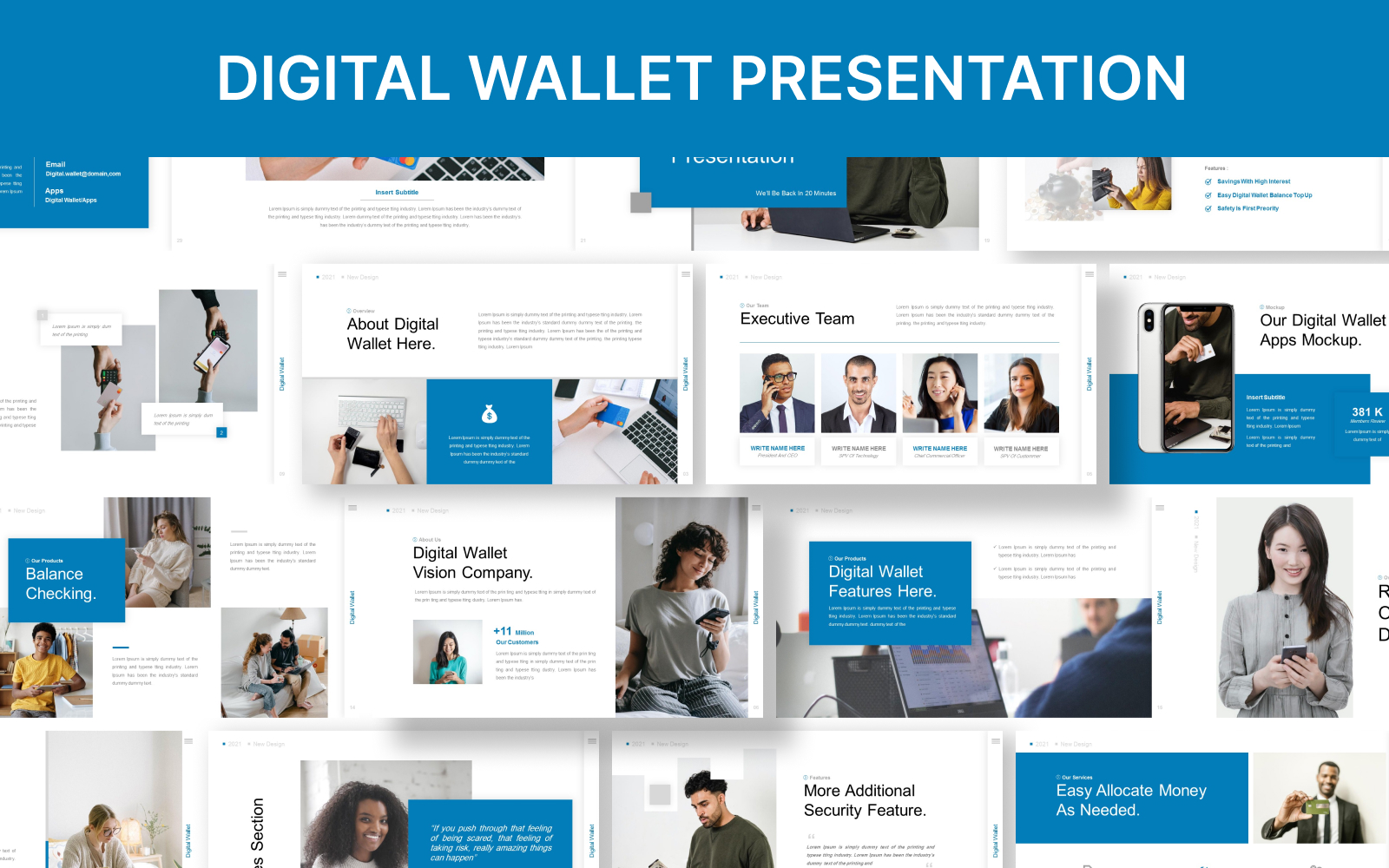 Digital Wallet Google Slide Presentation Template