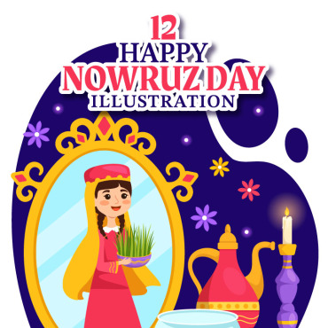 Happy Nowruz Illustrations Templates 377052