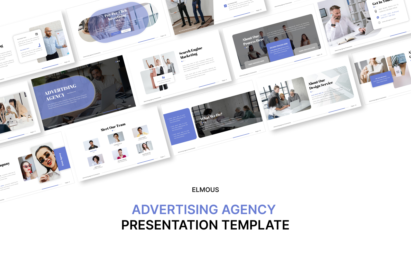 Advertising Agency Google Slide Template Presentation