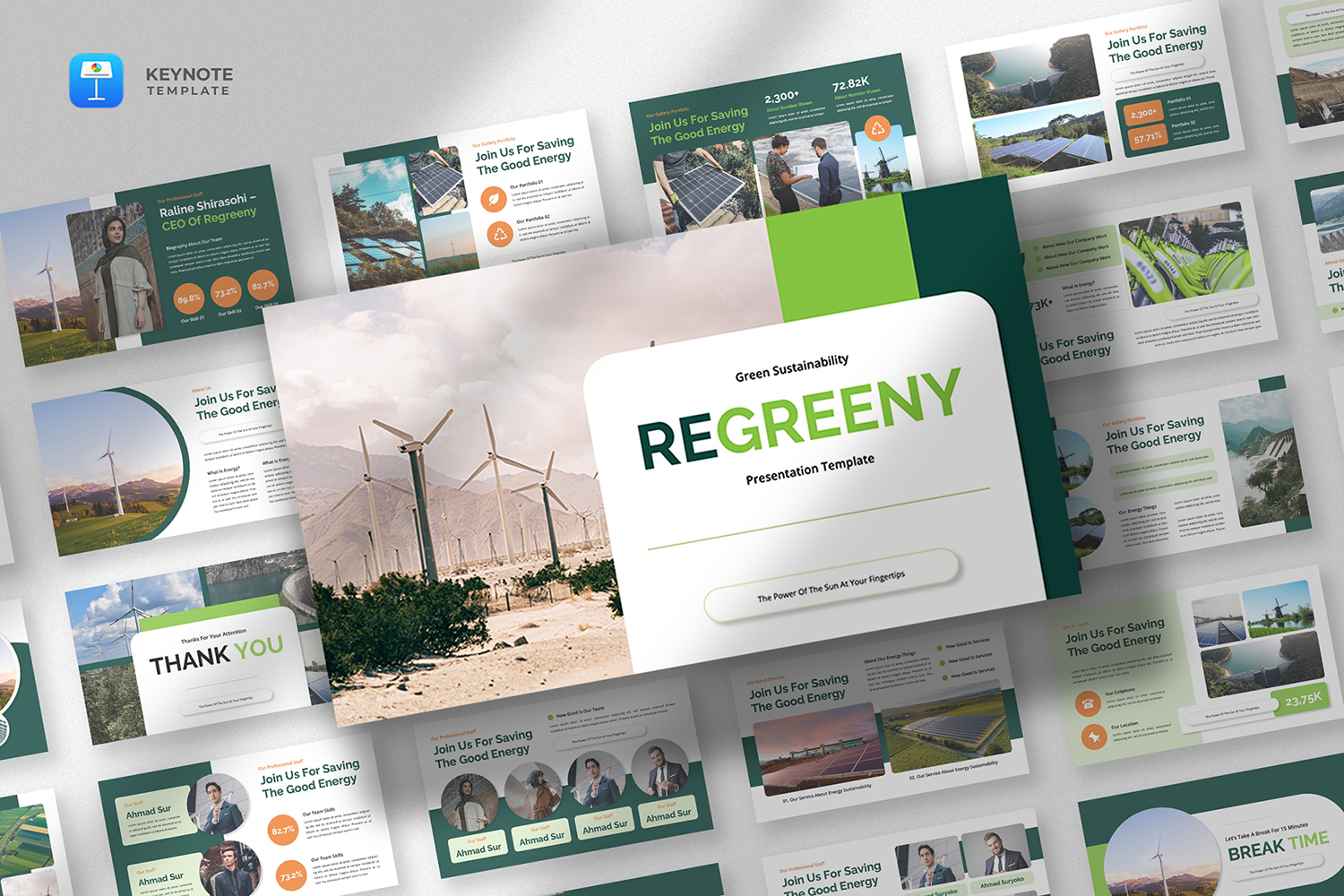Regreeny - Environment Sustainability Keynote Template