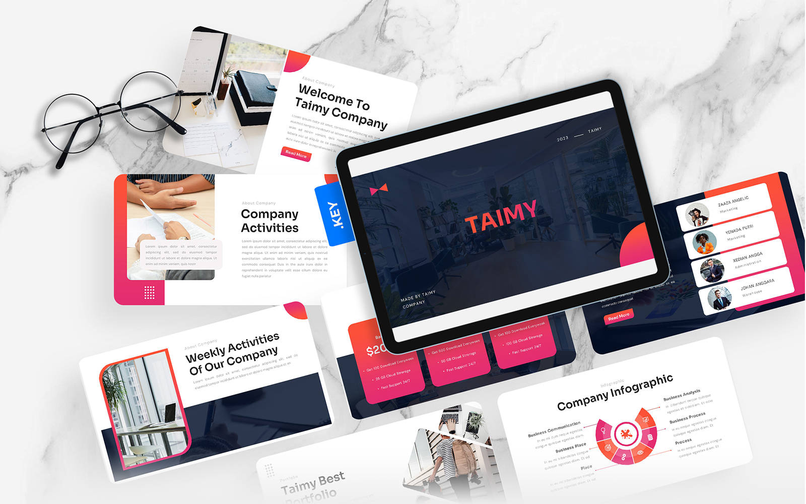 Taimy - Business Keynote Template