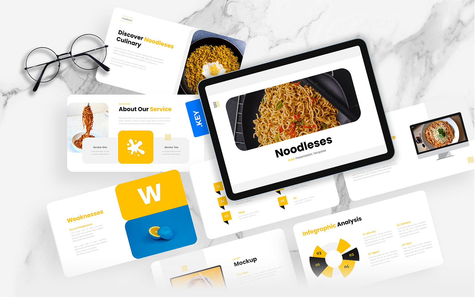 Noodleses – Food Keynote Template