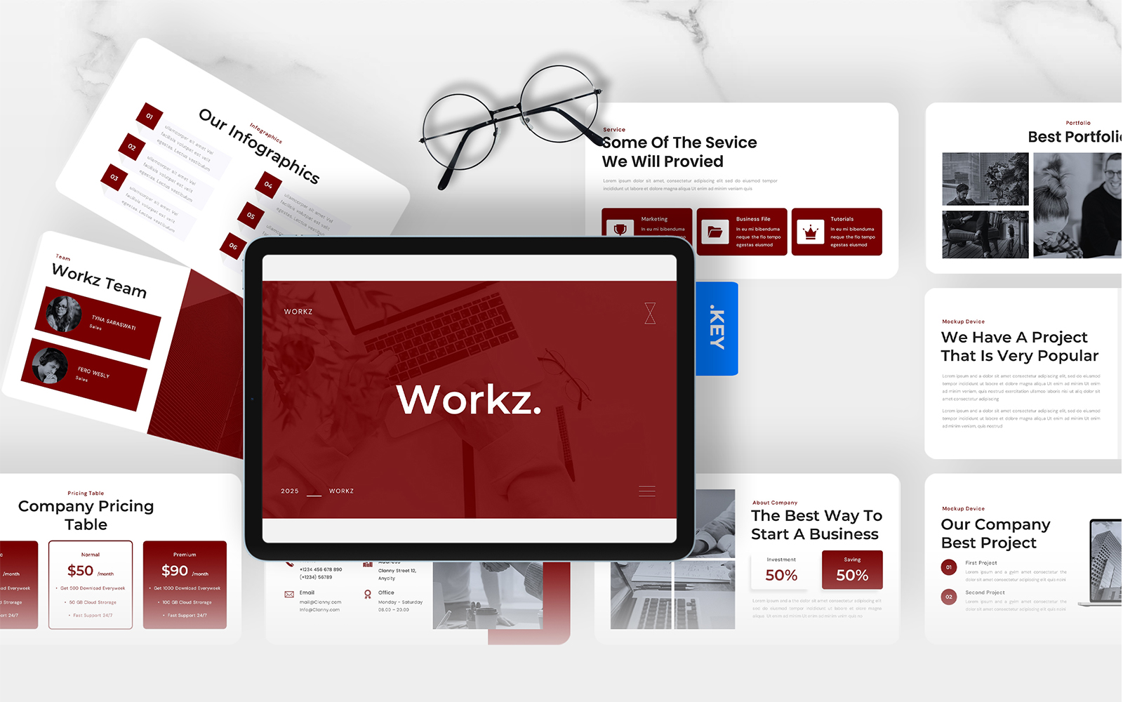 Workz - Business Keynote Template