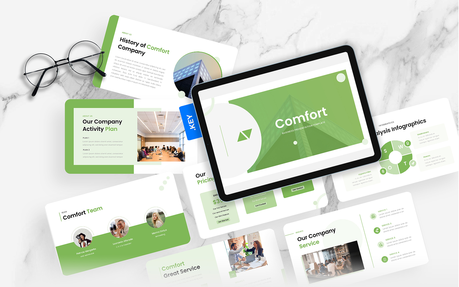 Comfort – Business Keynote Template