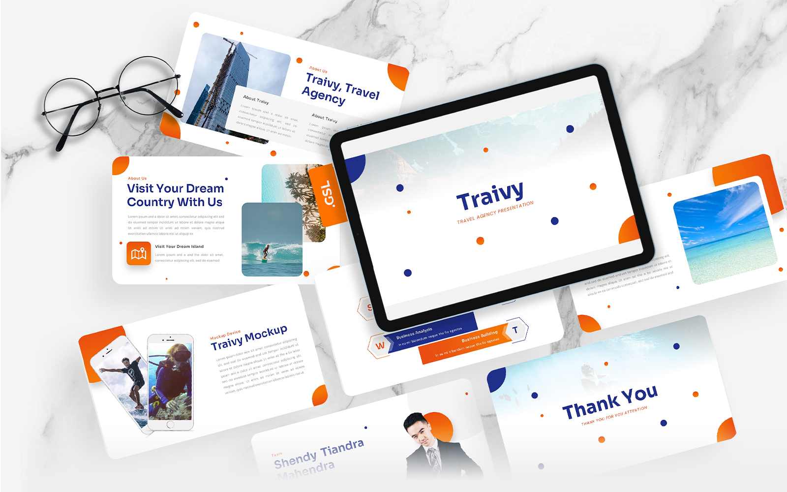Traivy – Travel Agency Google Slides Template