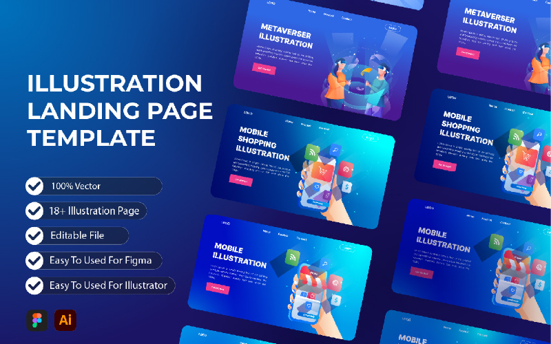 Illustration Landing Page Template